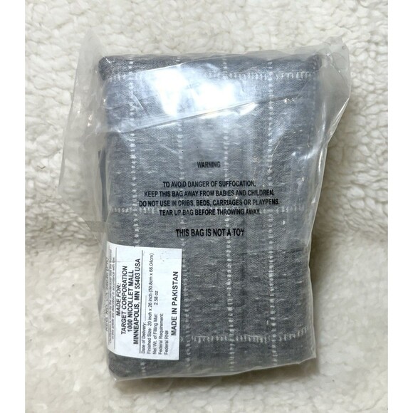 Standard Flannel Windowpane Quilt Sham Charcoal Gray - Threshold - Picture 5 of 5